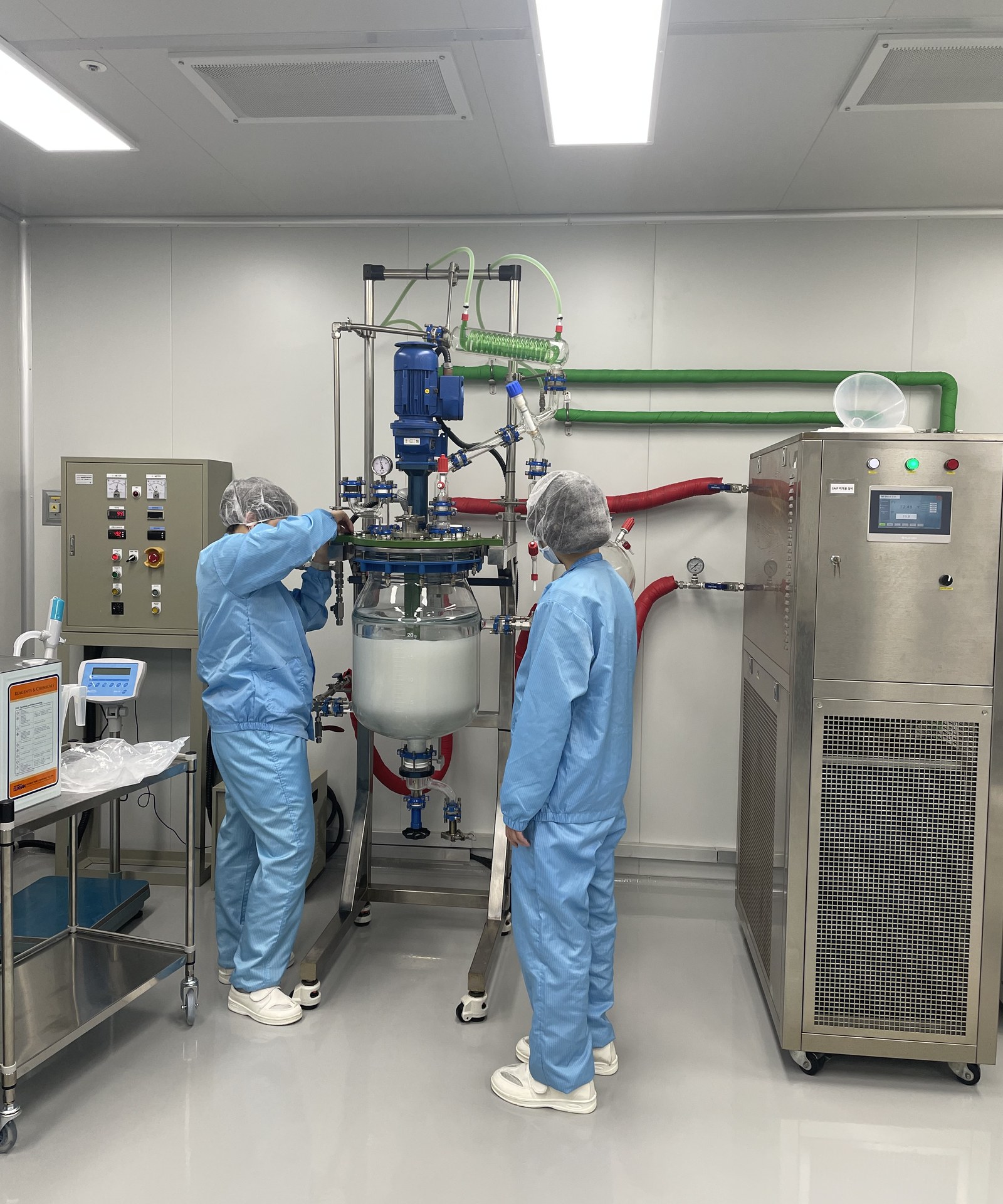 Reactor process in the cleanroom production facility