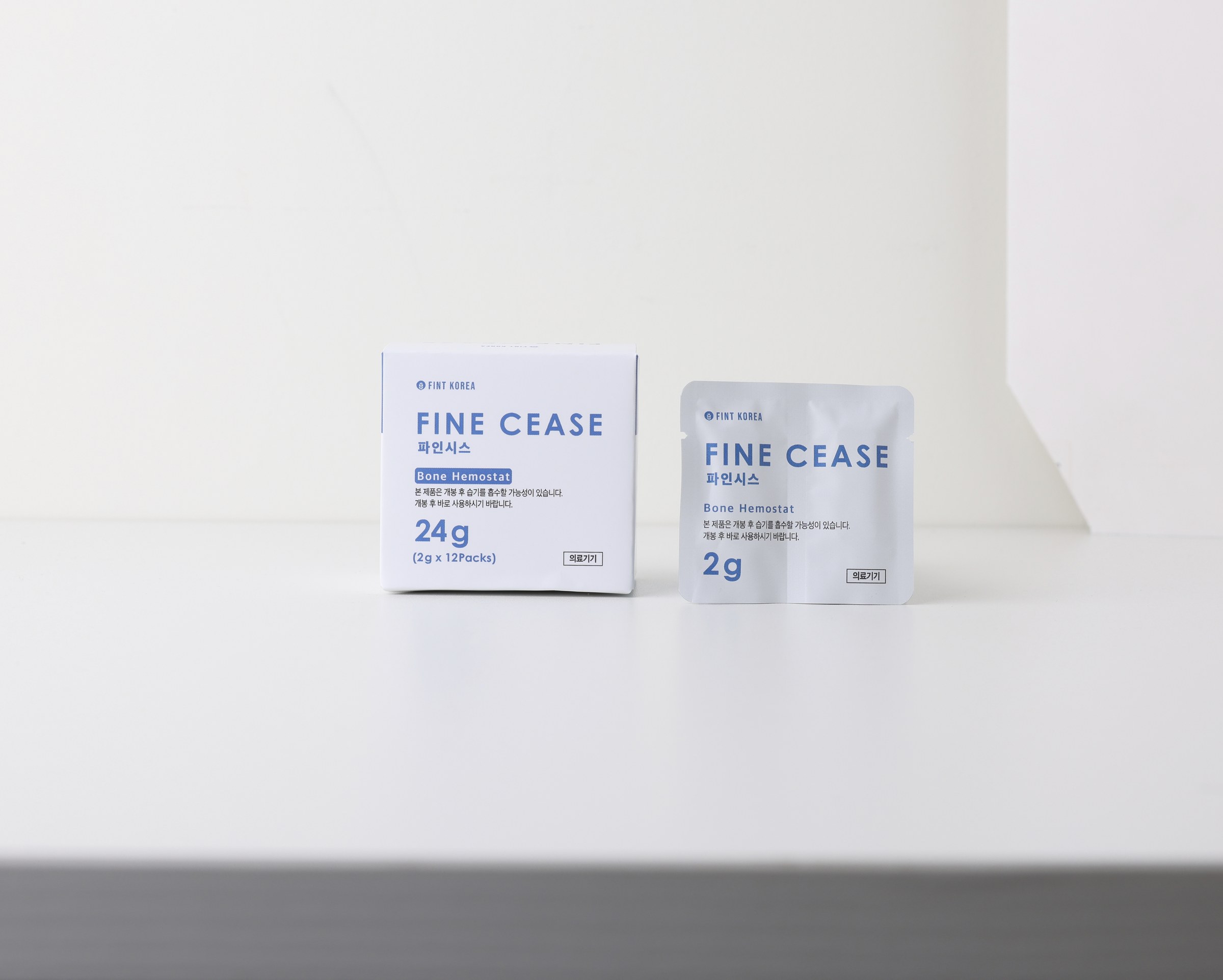 FineCease absorbable hemostat package